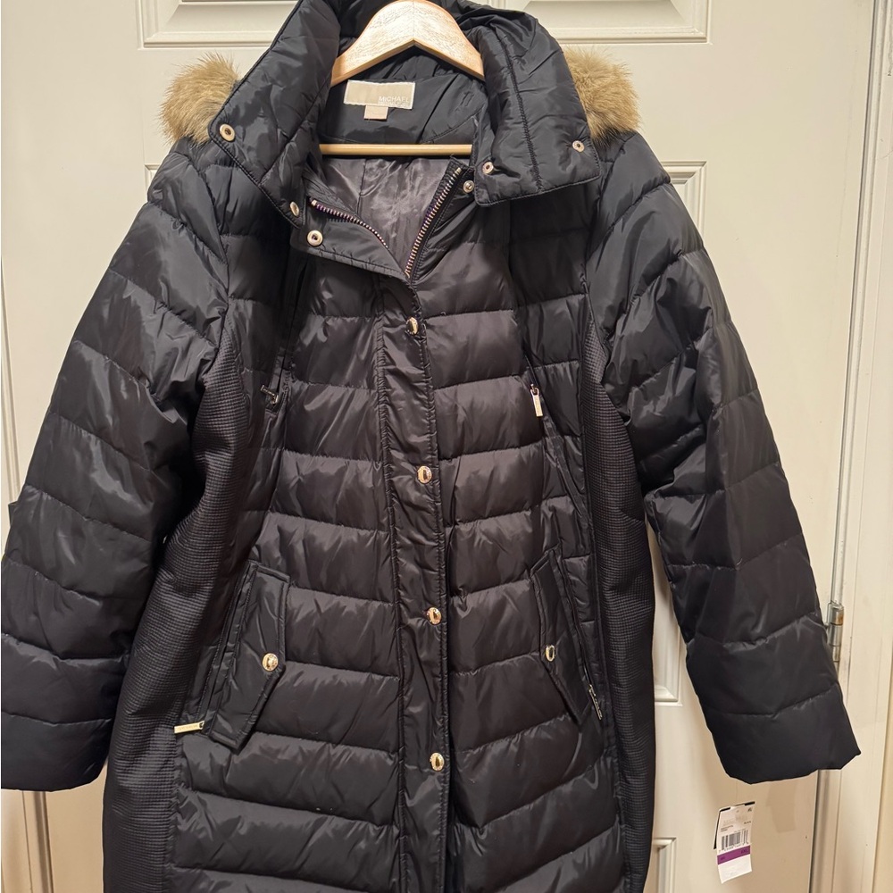 Michael Kors Black Nylon Down Jacket